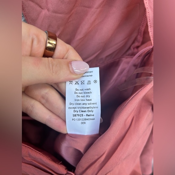 HOUSE OF CB 'Reine' Rose Real Silk Ruffle Midi Dress - Picture 12 of 13